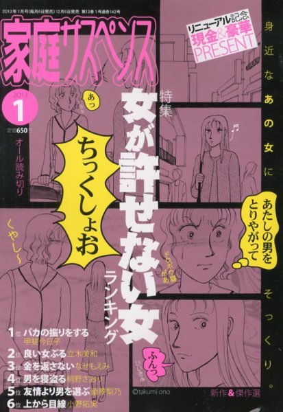 家庭サスペンス  1月号 (発売日2012年12月06日) 表紙
