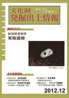 文化財発掘出土情報 12月号 表紙