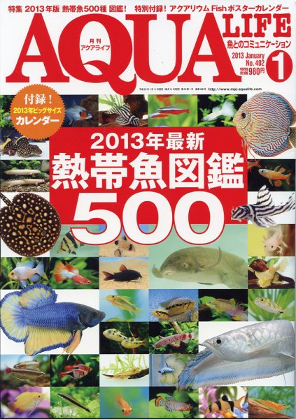 アクアライフ 1月号 (発売日2012年12月11日) 表紙