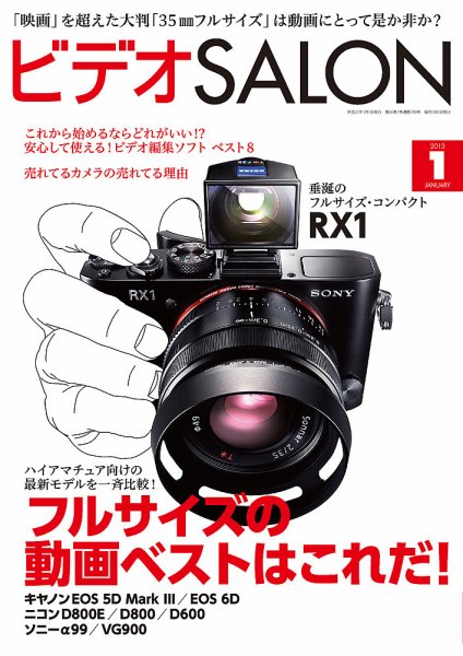 ビデオサロン 2013年1月号 (発売日2012年12月19日) 表紙