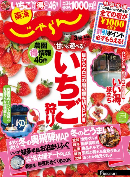 東海じゃらん 3月号 (発売日2013年02月01日) 表紙
