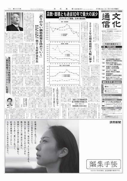 The Bunka News 2013年01月28日発売号 表紙