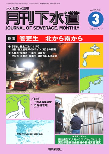 月刊下水道 2013年3月号 (発売日2013年02月15日) 表紙