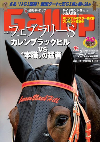 週刊Gallop（ギャロップ） 2月17日号 (発売日2013年02月12日) 表紙