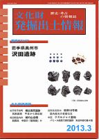 文化財発掘出土情報 3月号 表紙