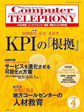 月刊コールセンタージャパン 171号 (発売日2013年03月20日) 表紙