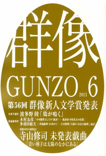群像 6月号 (発売日2013年05月07日) 表紙