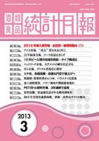 酒類食品統計月報 2013年3月 表紙