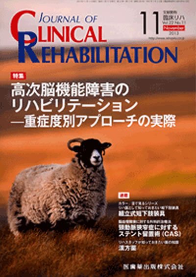Clinical Rehabilitation（クリニカルリハビリテーション） 22巻11号 (発売日2013年10月28日) 表紙
