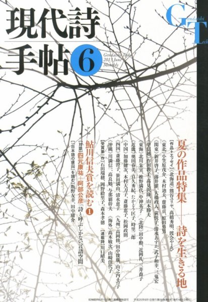 現代詩手帖 6月号 (発売日2013年05月28日) 表紙