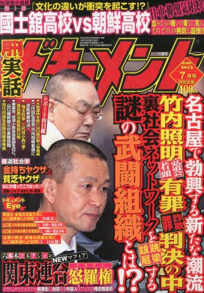 実話ドキュメント 7月号 (発売日2013年05月29日) 表紙