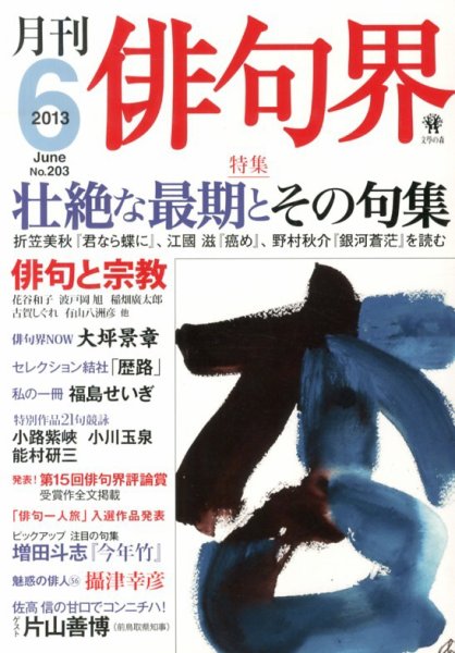 俳句界 6月号 (発売日2013年05月25日) 表紙