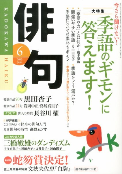 俳句 6月号 (発売日2013年05月25日) 表紙