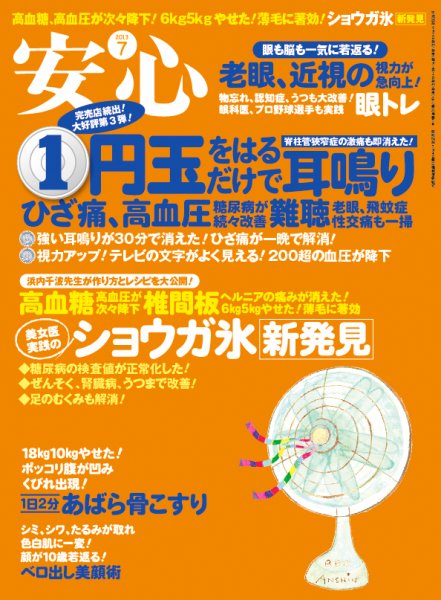 安心 7月号 (発売日2013年06月01日) 表紙