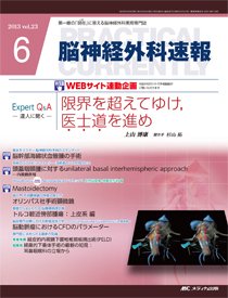 脳神経外科速報 6月号 (発売日2013年05月29日) 表紙