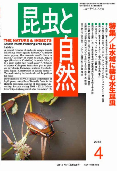 昆虫と自然 4月号 (発売日2013年03月21日) 表紙