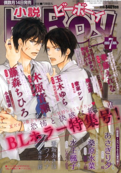小説b-boy (ビーボーイ) 7月号 (発売日2013年06月14日) 表紙
