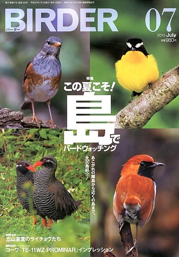 ワシ・タカなど猛禽類特集号 7冊「BIRDER（バーダー）2010~2017年」-