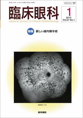 臨床眼科 Vol.67 No.1 (発売日2013年01月15日) 表紙