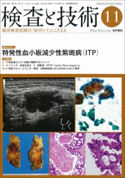 検査と技術 Vol.41 No.12 (発売日2013年11月01日) | 雑誌/定期購読の