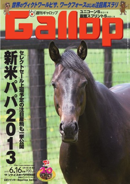 週刊Gallop（ギャロップ） 6月16日号 (発売日2013年06月11日) 表紙
