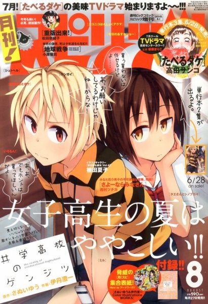 月刊！スピリッツ  8/1号 (発売日2013年06月27日) 表紙