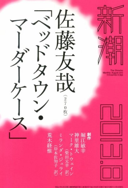 新潮 8月号 (発売日2013年07月05日) 表紙
