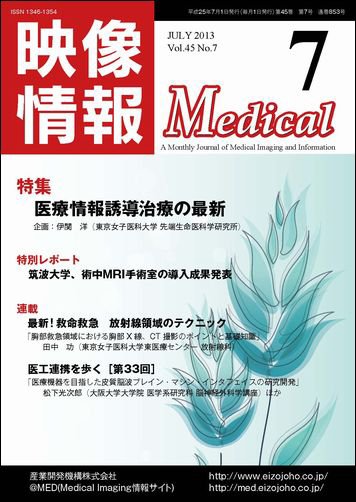 映像情報メディカル 通巻853号 (発売日2013年06月30日) 表紙