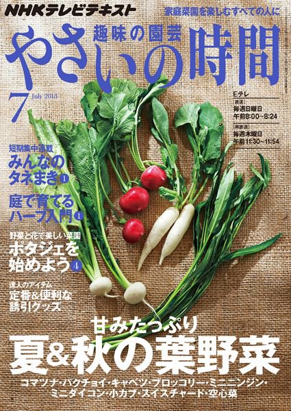 NHK 趣味の園芸 やさいの時間 7月号 (発売日2013年06月21日) | 雑誌