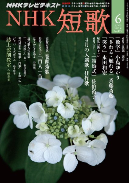 NHK 短歌 6月号 (発売日2013年05月20日) 表紙