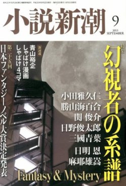 小説新潮 9月号 (発売日2013年08月22日) 表紙