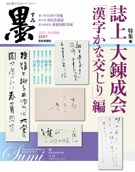 墨 224号 (発売日2013年08月31日) 表紙