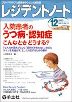 レジデントノート Vol.15No.13 (発売日2013年11月10日) 表紙