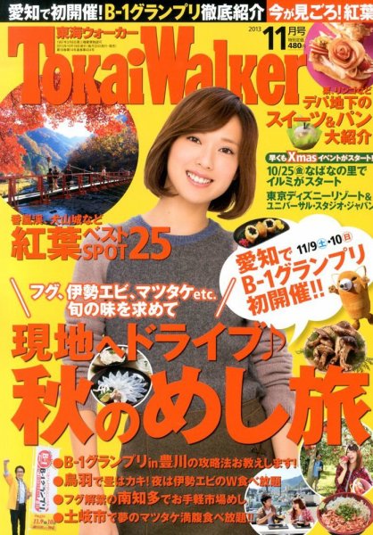 Tokai Walker (東海ウォーカー) 11月号 (発売日2013年10月19日) 表紙