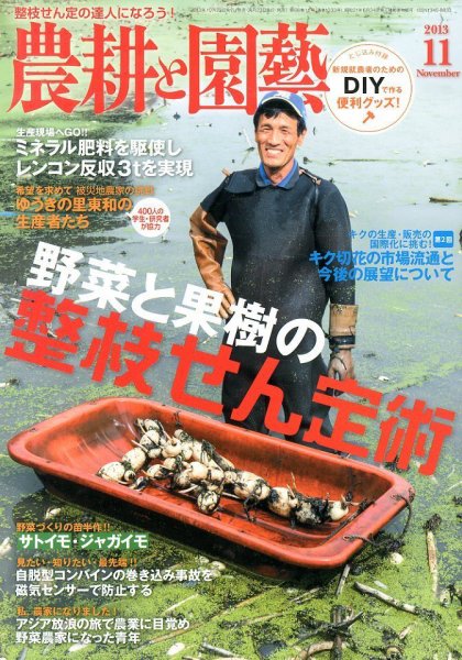 農耕と園芸 11月号 (発売日2013年10月23日) 表紙