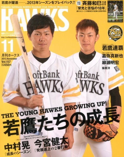 月刊Hawks（ホークス） 11月号 (発売日2013年10月19日) 表紙